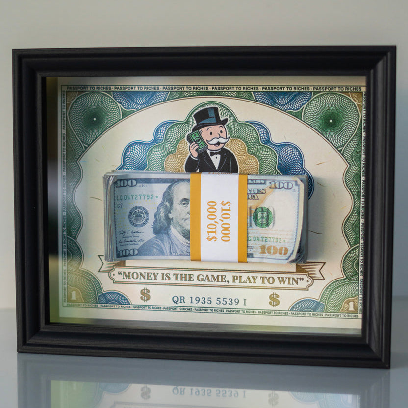 MONEY IS THE GAME - $10,000 Frame