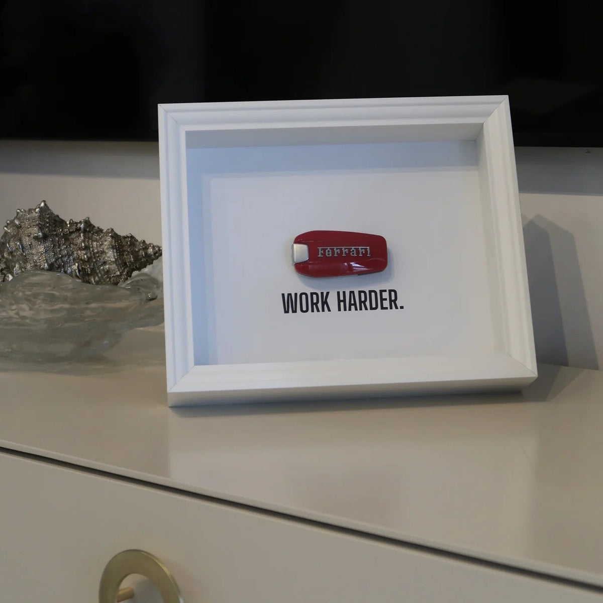 White Ferrari Key Frame