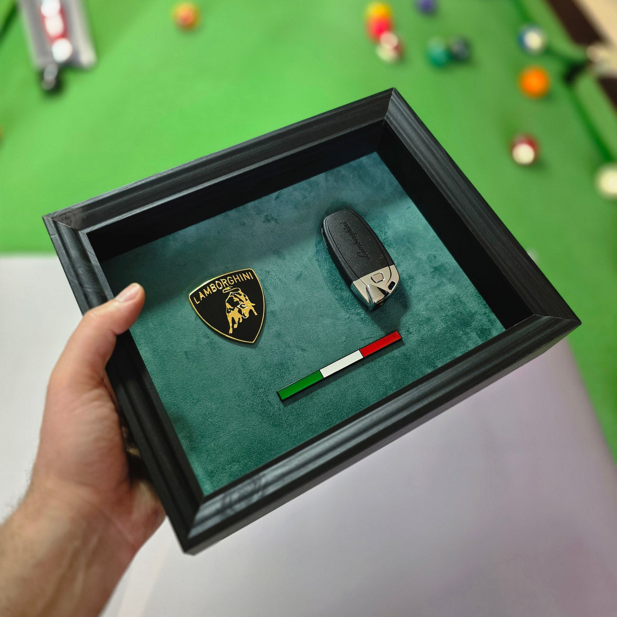 Green Lamborghini Frame