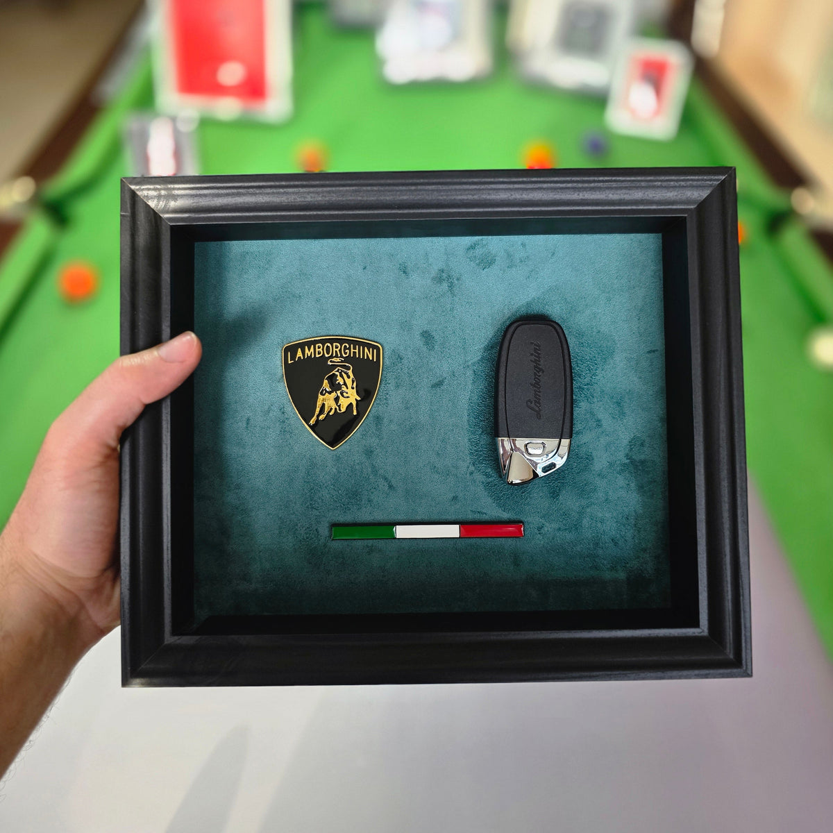 Green Lamborghini Frame