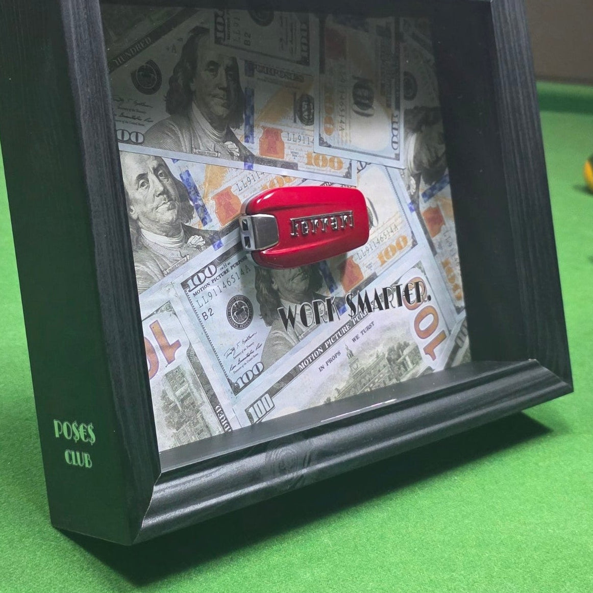 WORK SMARTER - Ferrari Key & Money Frame | Flat Edition