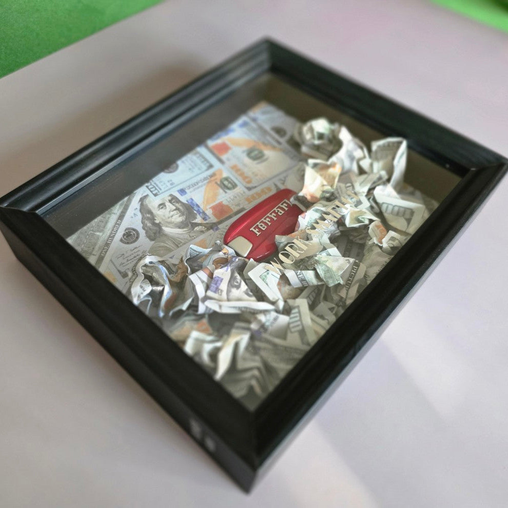 WORK SMARTER - Ferrari Key & Money Frame