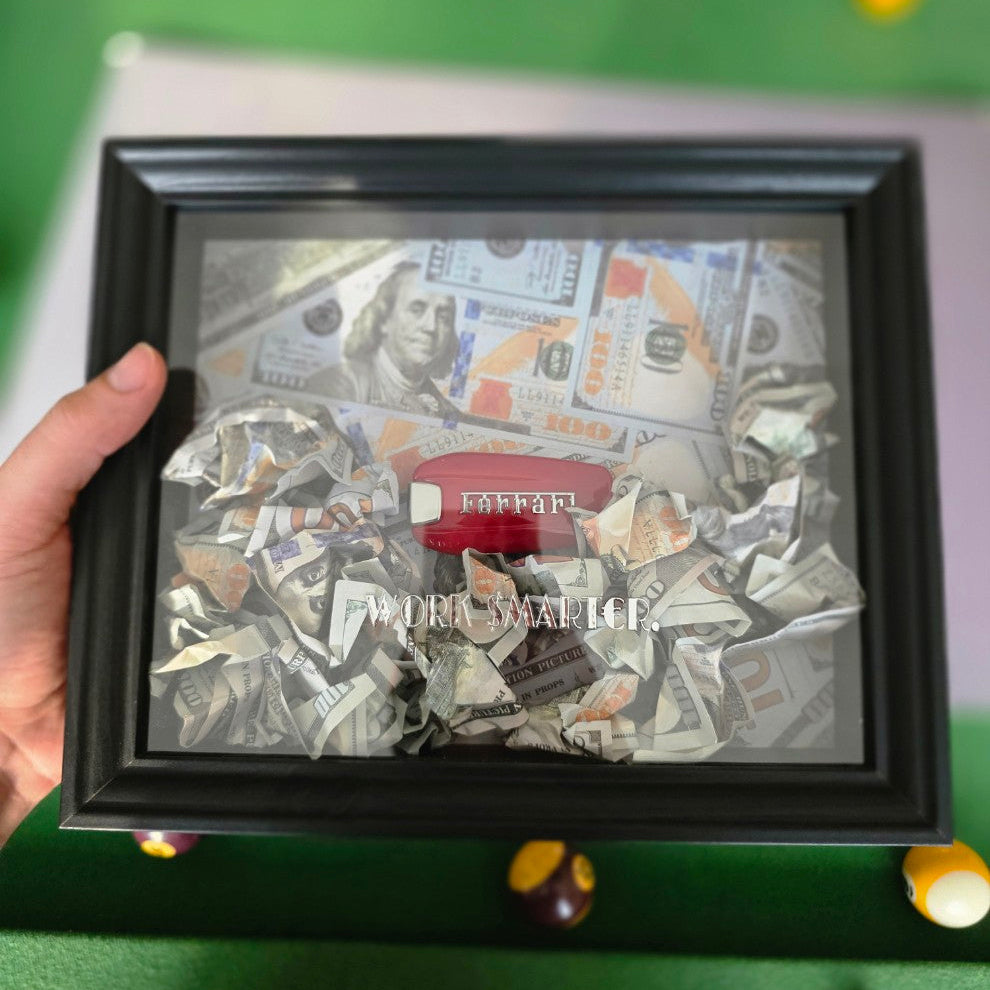 WORK SMARTER - Ferrari Key & Money Frame