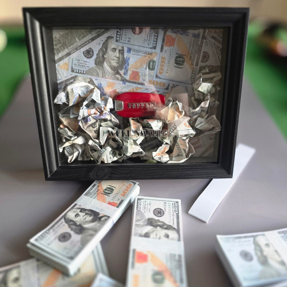 WORK SMARTER - Ferrari Key & Money Frame