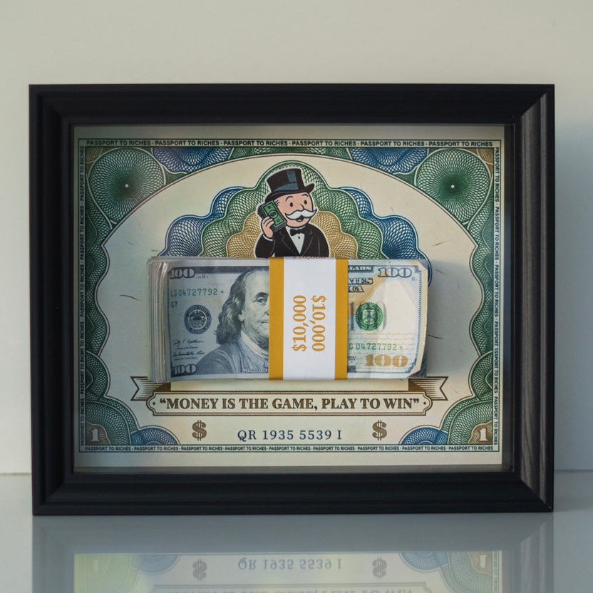 MONEY IS THE GAME - $10,000 Frame