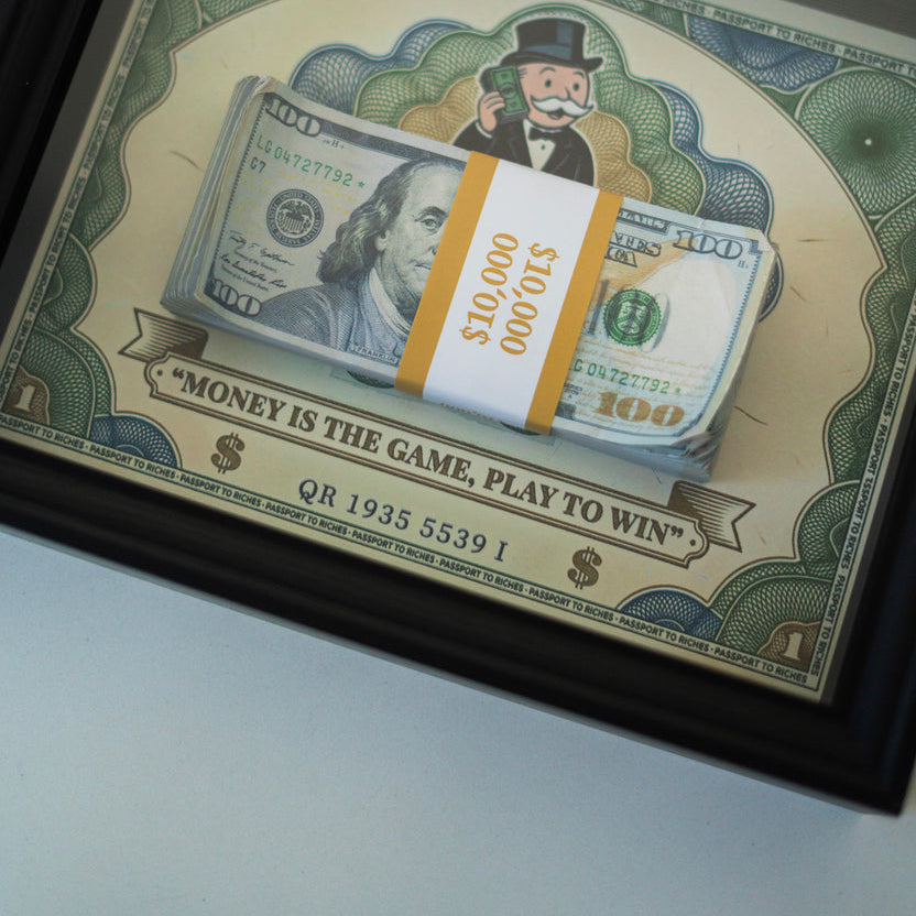 MONEY IS THE GAME - $10,000 Frame
