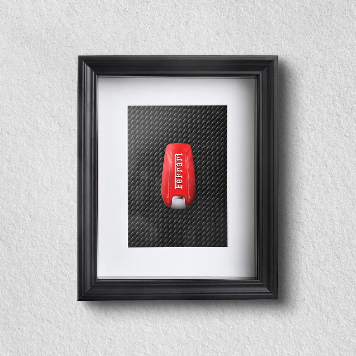 THE FERRARI RED KEY - CARBON FIBER