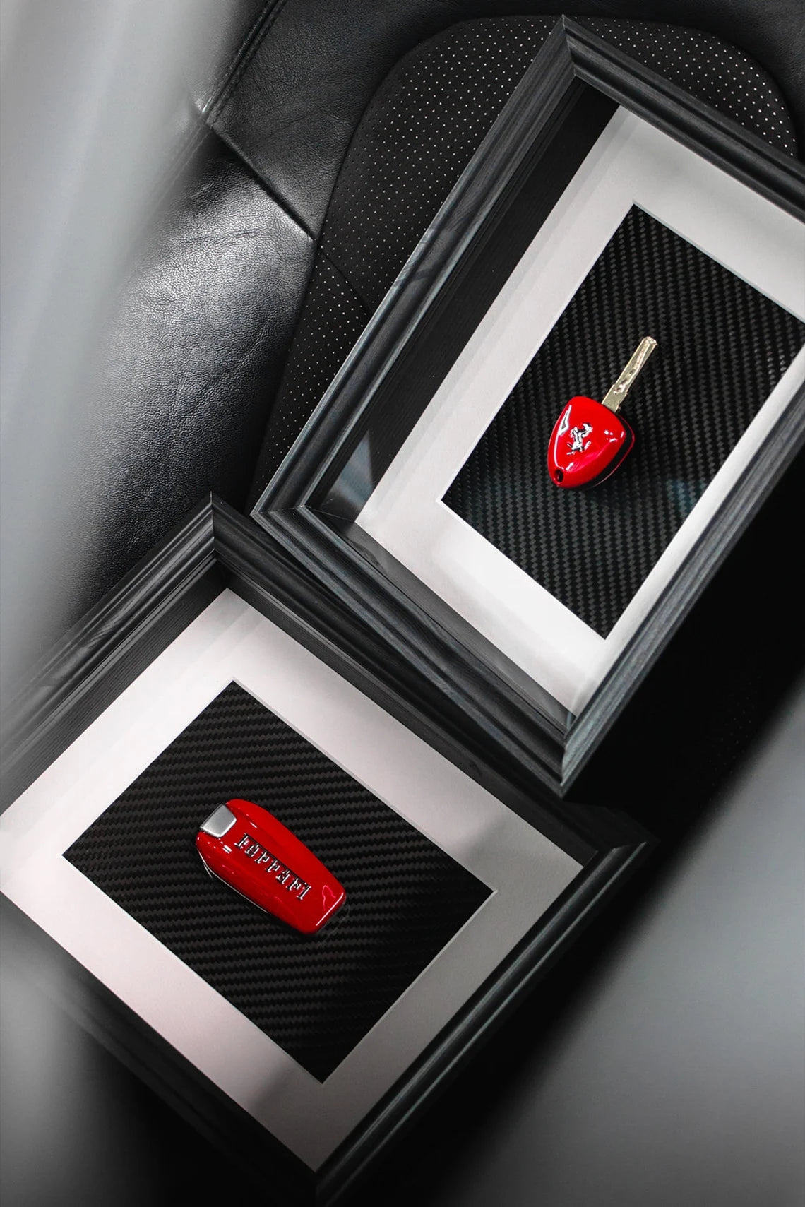 THE FERRARI RED KEY - CARBON FIBER