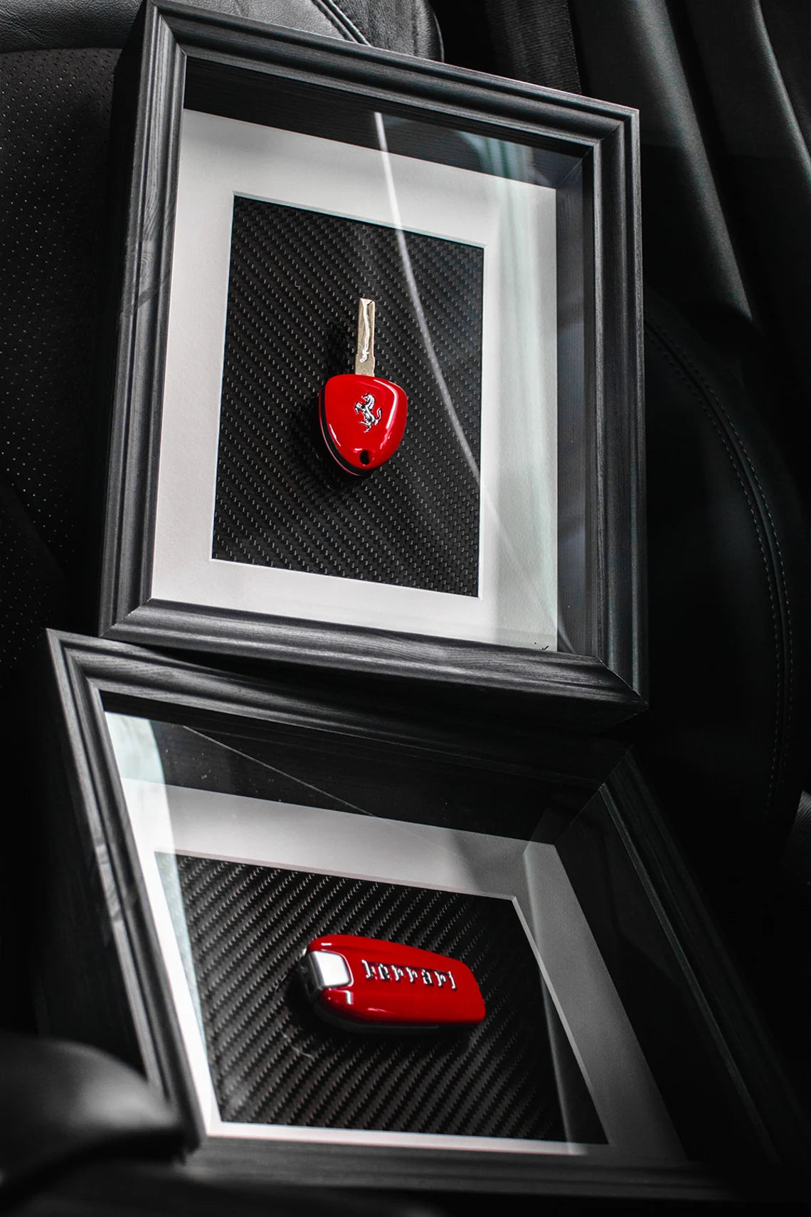 THE FERRARI RED KEY - CARBON FIBER