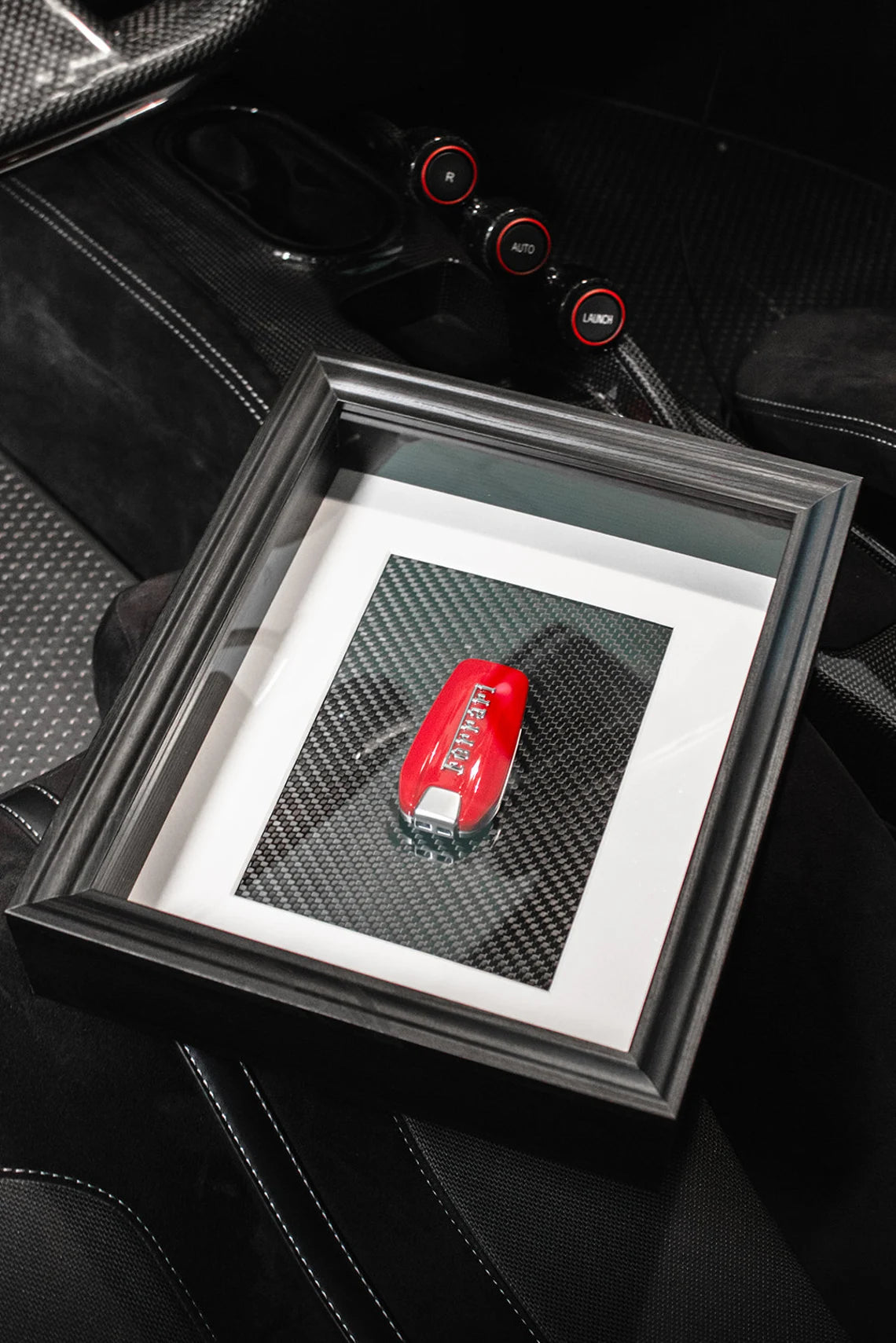 THE FERRARI RED KEY - CARBON FIBER