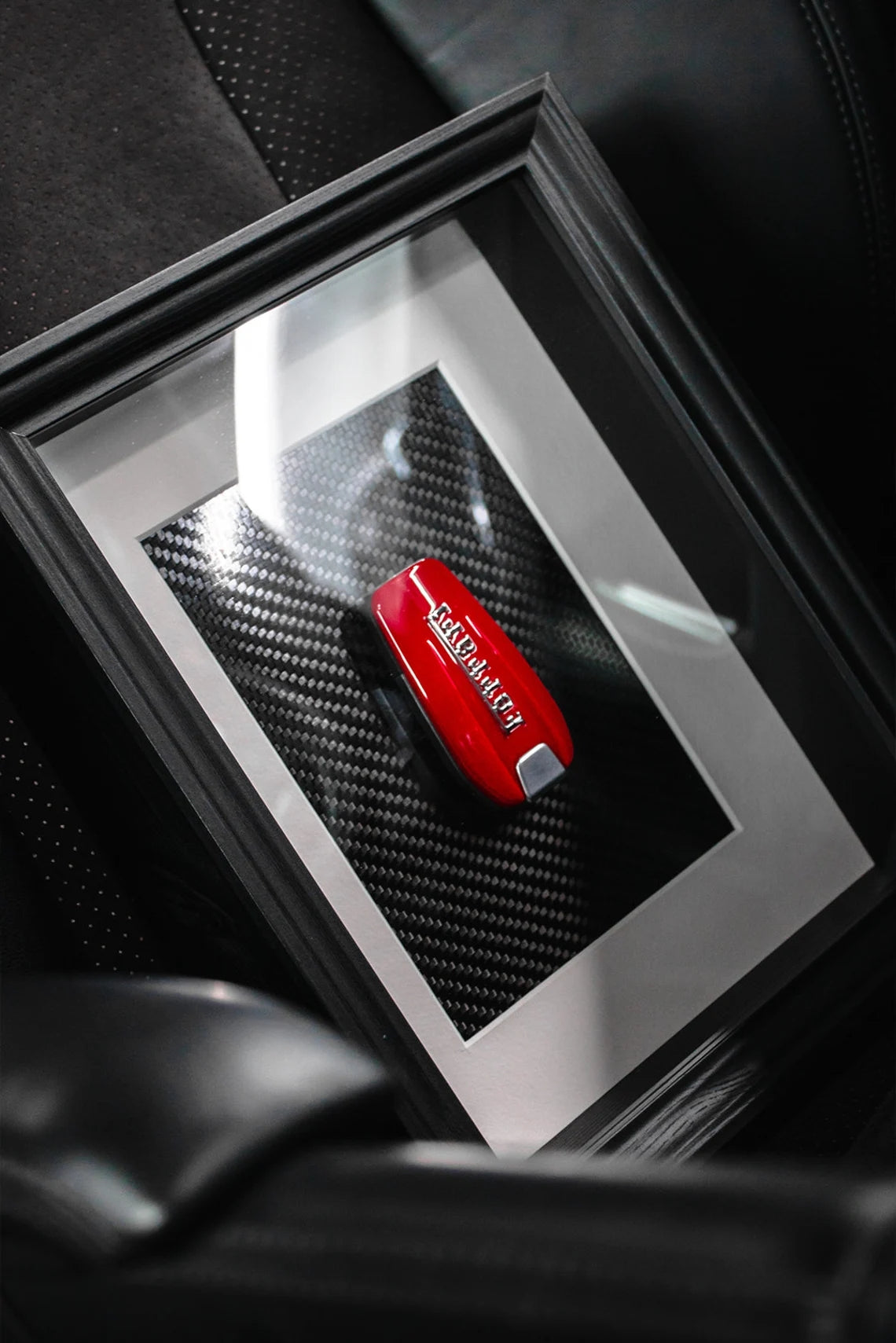 THE FERRARI RED KEY - CARBON FIBER