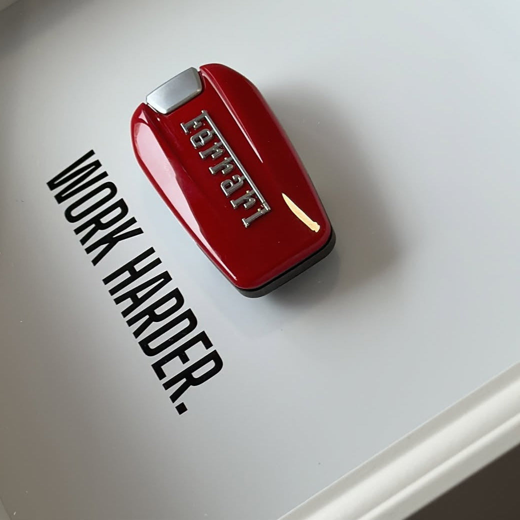 WORK HARDER - White Ferrari Key Frame