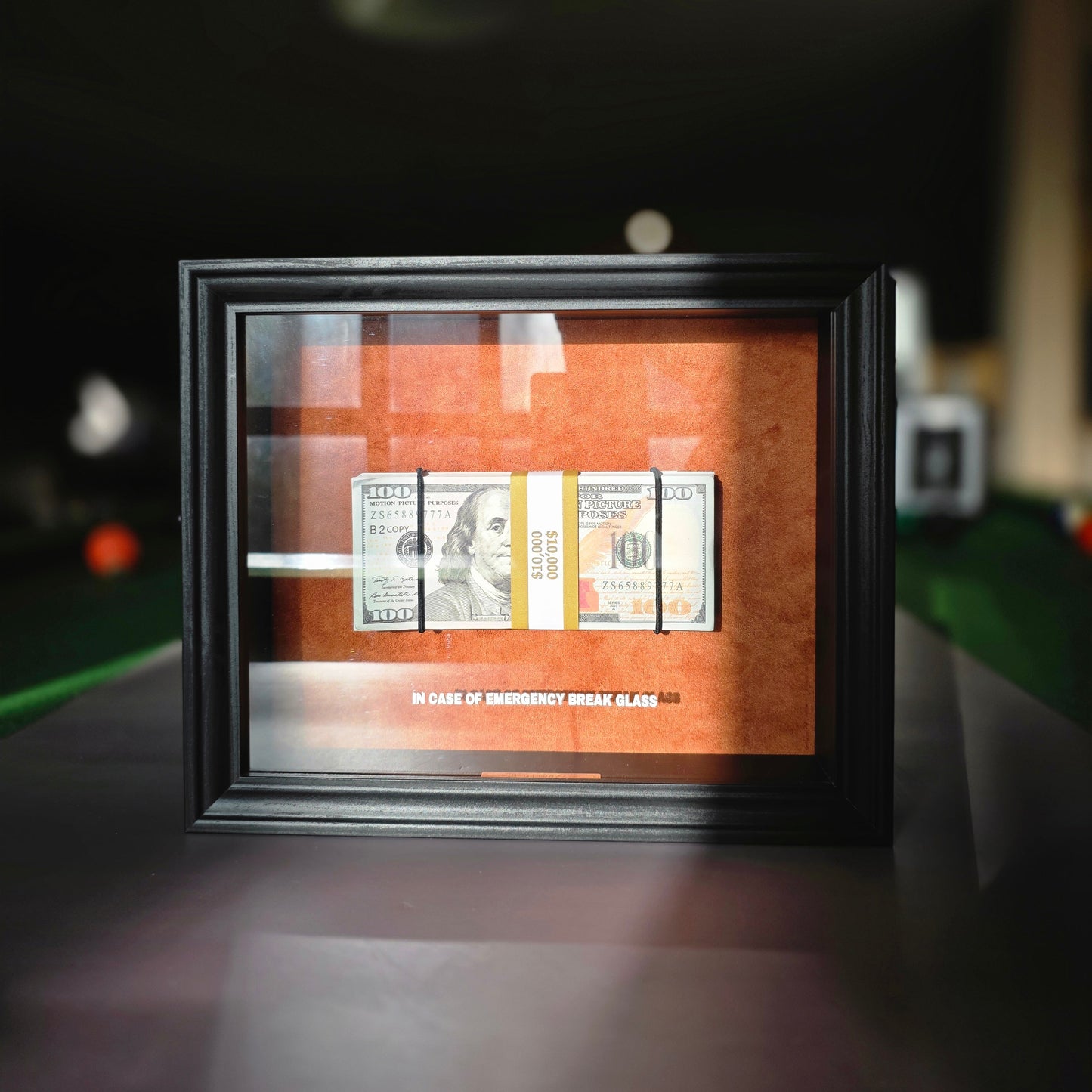 BREAK GLASS - $10,000 Frame